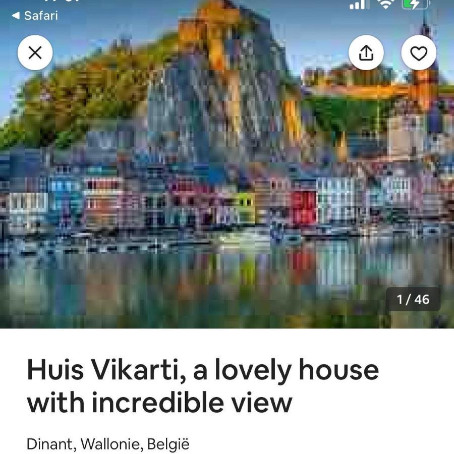 Huis Vikarti, A Lovely House With Incredible View Villa Dinant Luaran gambar